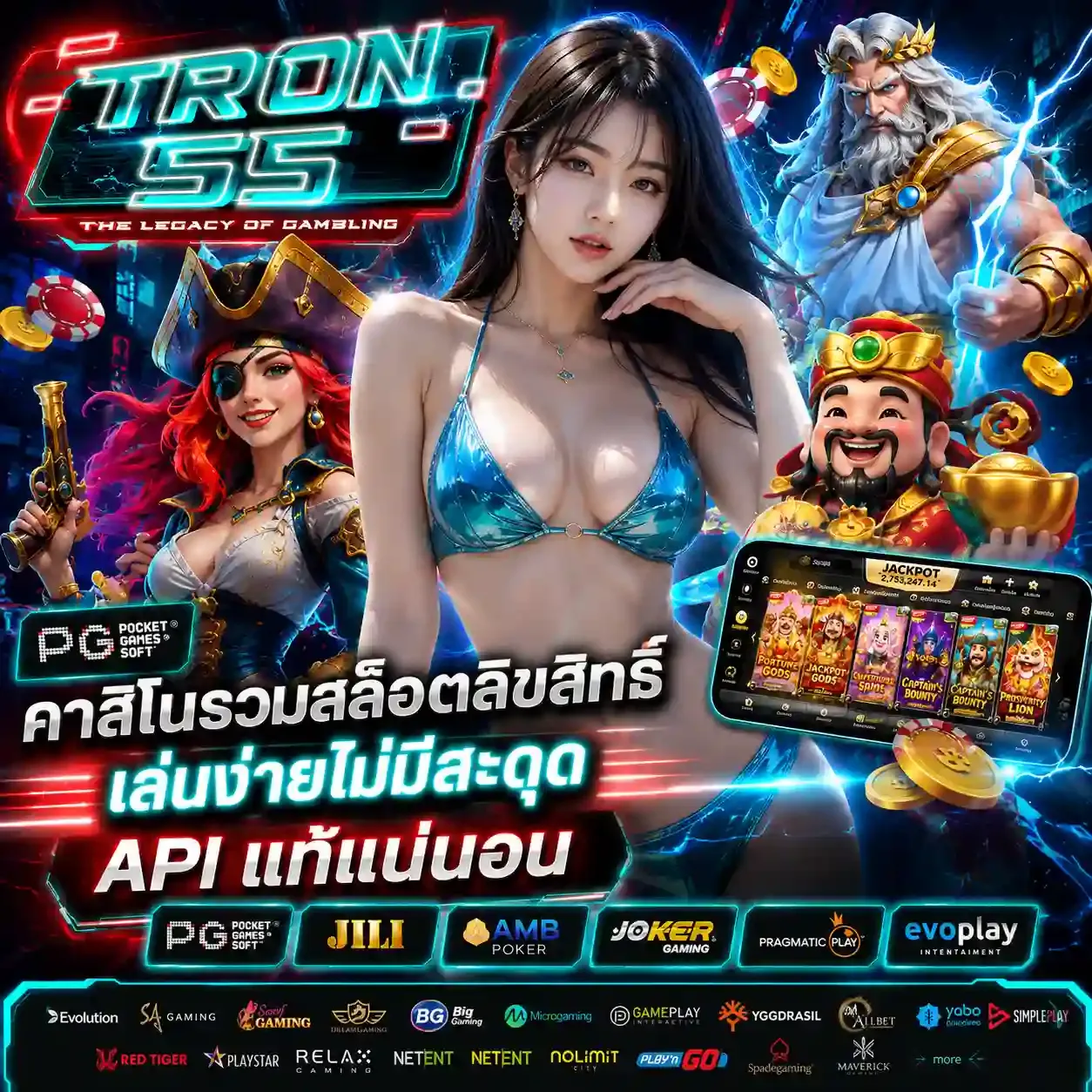 tron 55 สล็อต